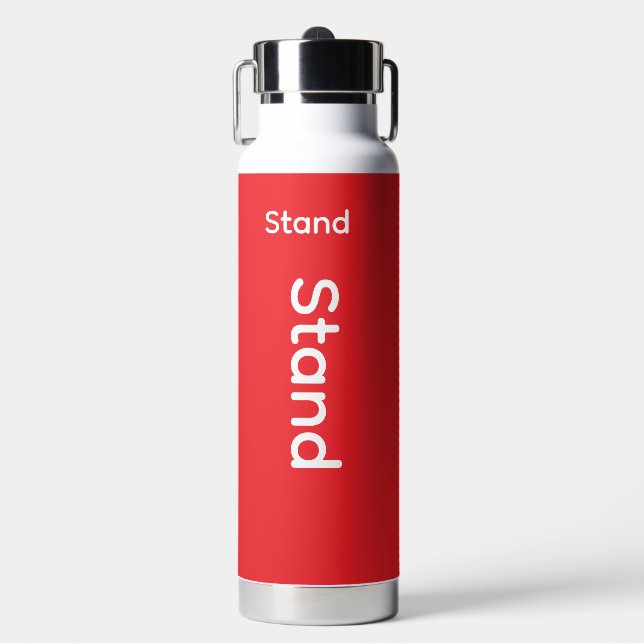 Botella De Agua Logotipo de Stand (Frente)
