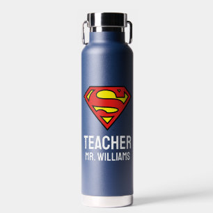 Botella De Agua Logotipo de Superman personalizado del profesor