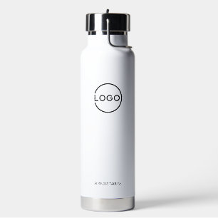 Botella De Agua Logotipo empresarial personalizado con texto perso
