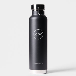 Botella De Agua Logotipo empresarial personalizado con texto perso