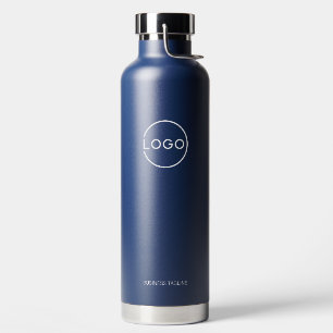 Botella De Agua Logotipo empresarial personalizado con texto perso