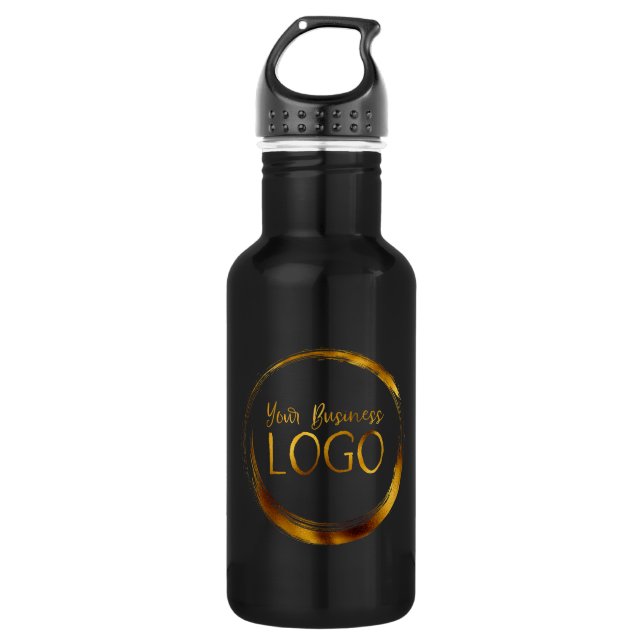 Botella De Agua Logotipo Empresarial Redondo Promo (Anverso)