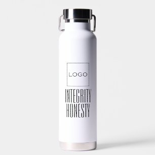 Botella De Agua Logotipo, foto y valores de negocios sencillos mod