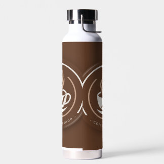 Botella De Agua Logotipo moderno minimalista de cafetería