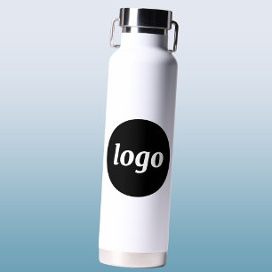 Botella De Agua Logotipo Simple de Negocio de Marca Promocional