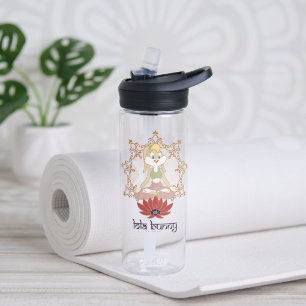 Botella De Agua Lola Bunny Yoga Lotus Pose