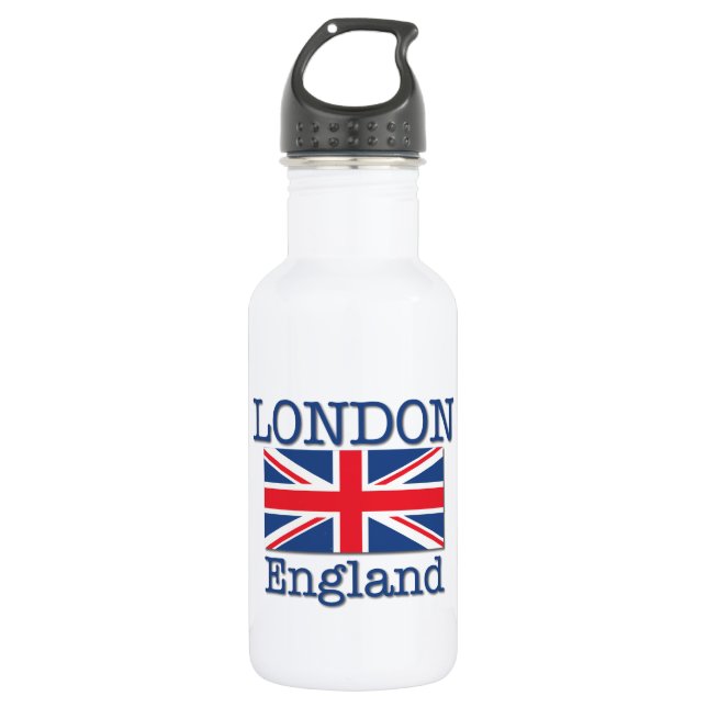 Botella De Agua Londres y Union Jack (Anverso)