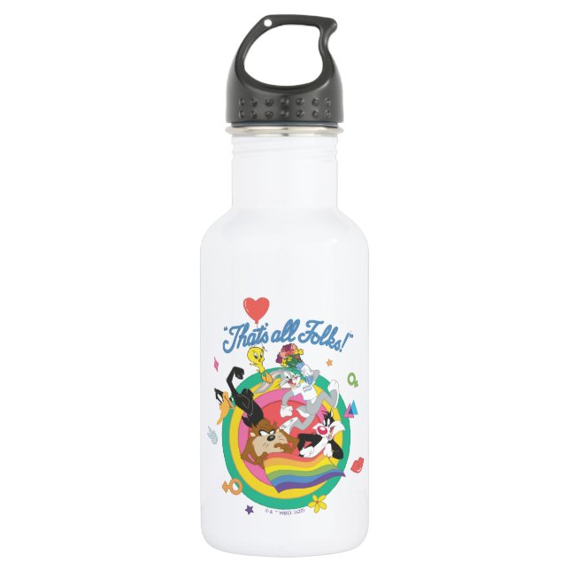 Botella De Agua LOONEY TUNES™ - ¡Todos son amigos! Pride Bullseye (Anverso)