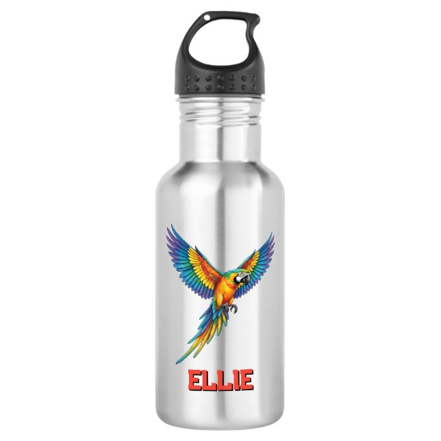 Botella De Agua Loro (Anverso)