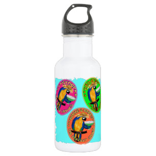 BOTELLA DE AGUA LOROS BORRACHOS