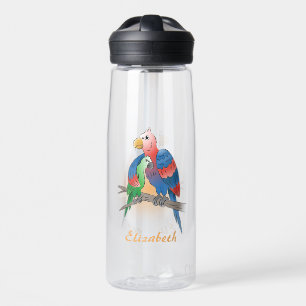 Botella De Agua Loros Feliz Día de las Madres