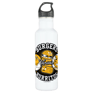Botella De Agua ¡Los adolescentes se van! Burgers contra burrito