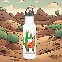 Botella De Agua Los chicas cutáneos añaden llama de nombre