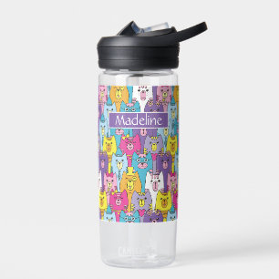 Botella De Agua Los gatos Personalizados de color lindo personaliz