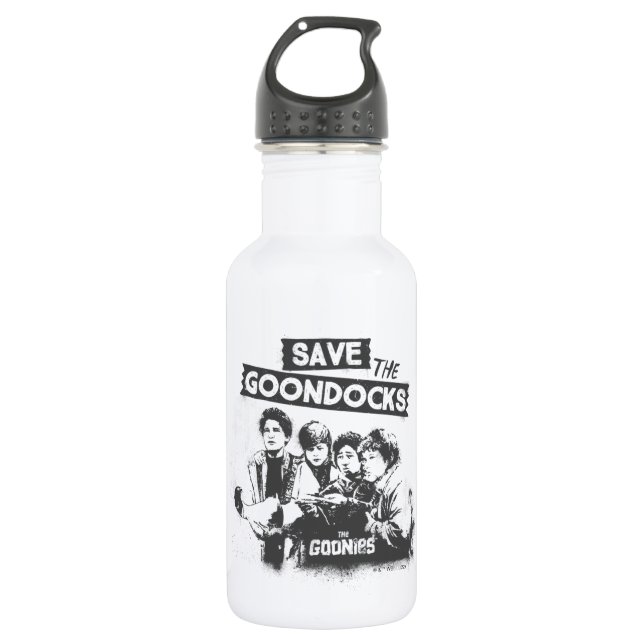 Botella De Agua Los Goonies "Salven Los Docks Goon" (Anverso)