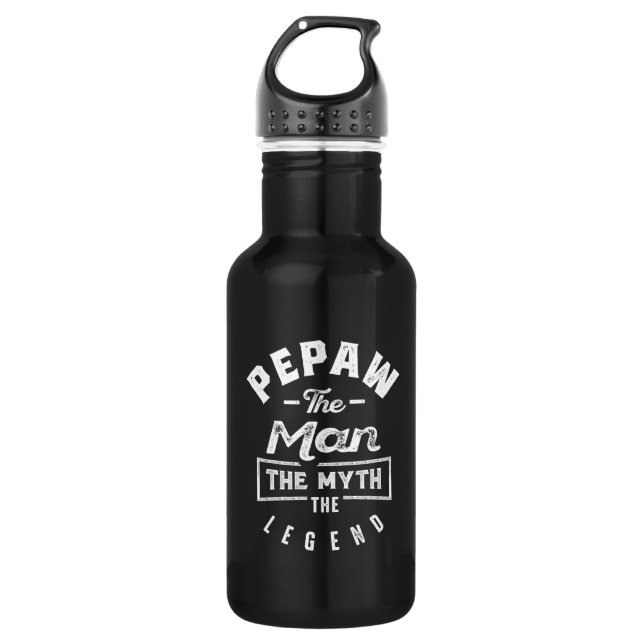 Botella De Agua Los Hombres Empujan Al Hombre El Mito El Regalo De (Anverso)