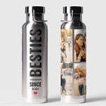 Botella De Agua Los mejores amigos Besties Personalizados Iniciale<br><div class="desc">Nuestra botella de agua BFF es el regalo perfecto para tu Bestie. Con la capacidad de personalizar de la botella con el nombre de tu Amigo, se convierte en un conservador único que puede apreciar en los próximos años. El diseño moderno y el color negro depurado lo convierten en un...</div>
