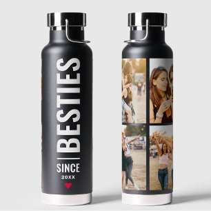 Botella De Agua Los mejores amigos Besties Personalizados Iniciale