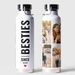 Botella De Agua Los mejores amigos Besties Personalizados Iniciale<br><div class="desc">Nuestra botella de agua BFF es el regalo perfecto para tu Bestie. Con la capacidad de personalizar de la botella con el nombre de tu Amigo, se convierte en un conservador único que puede apreciar en los próximos años. El diseño moderno y el color negro depurado lo convierten en un...</div>