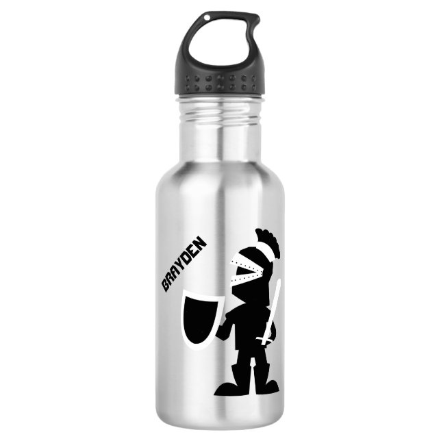 Botella De Agua Los muchachos personalizaron negro real de los (Anverso)