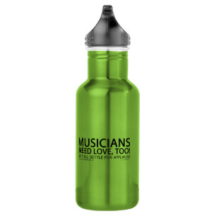 Botella De Agua Los músicos necesitan amor