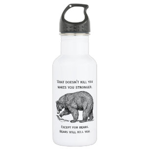 Botella De Agua Los Osos Te Matarán Humorístico