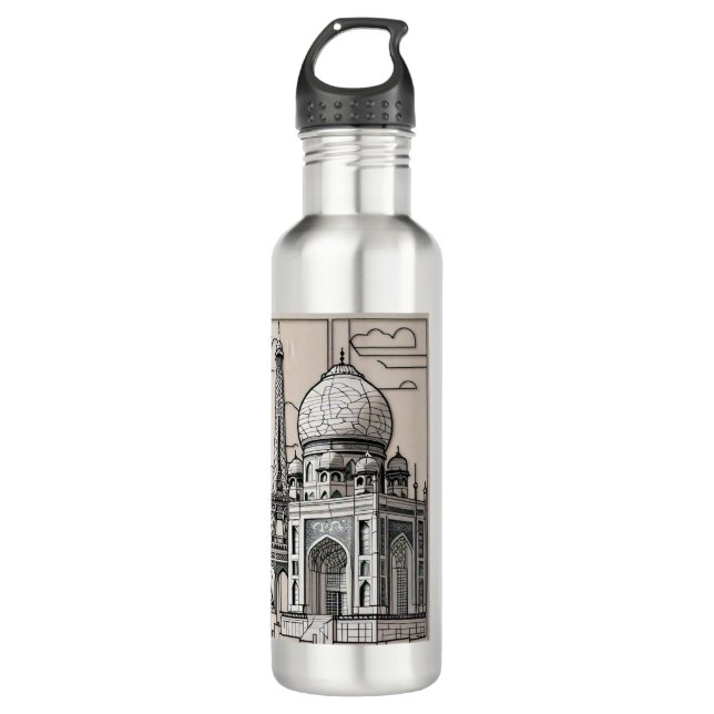 Botella De Agua "Los paisajes de la ciudad se reimaginan" (Anverso)