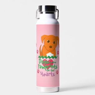 Botella De Agua Los perros dejan huellas