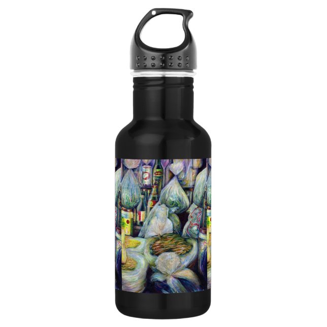 Botella De Agua Los sabores secos de Singapur (Anverso)