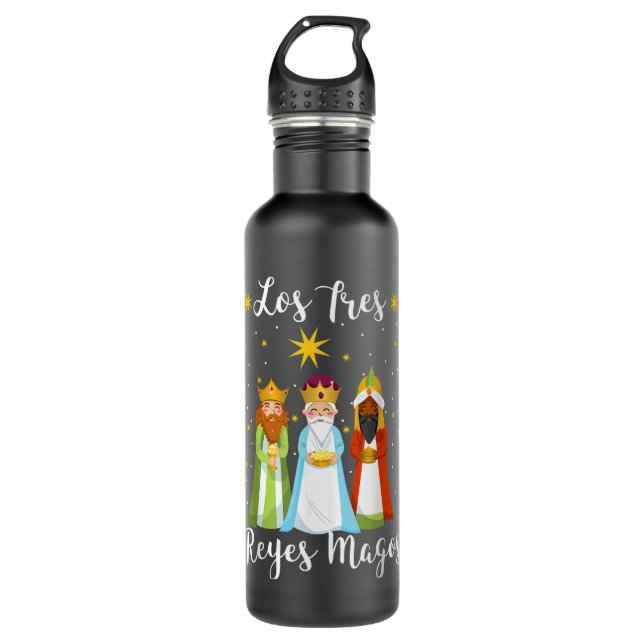 Botella De Agua los tres reyes magos tepanía día tres (Anverso)