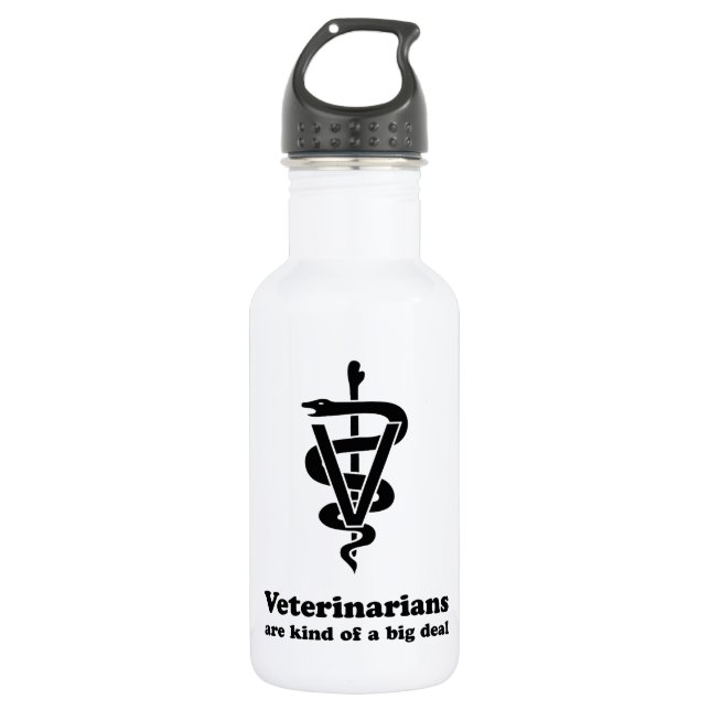 Botella De Agua Los veterinarios son un gran asunto (Anverso)