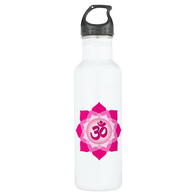 Botella De Agua Loto rosa (Anverso)
