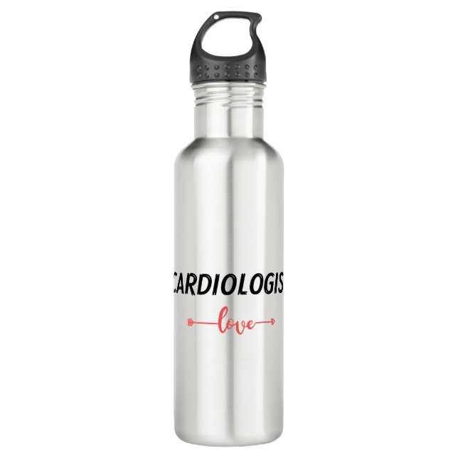 Botella De Agua Love cardiologist (Anverso)