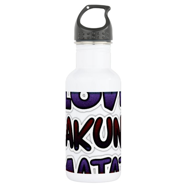 Botella De Agua Love Hakuna Matata (Anverso)