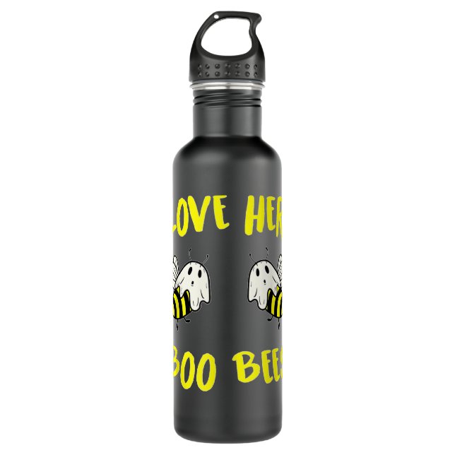 Botella De Agua Love Her Boo Bees Couples Halloween Party Costume  (Anverso)