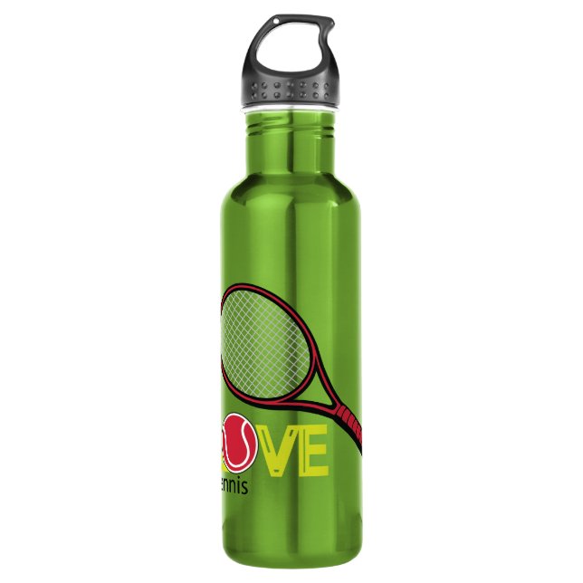 Botella De Agua Love tennis (Anverso)