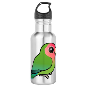 Botella De Agua Lovebird Atractivo-hecho frente