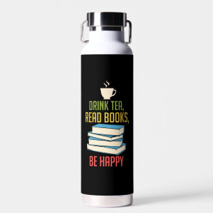Botella De Agua Lover del libro - Tea Books Happy
