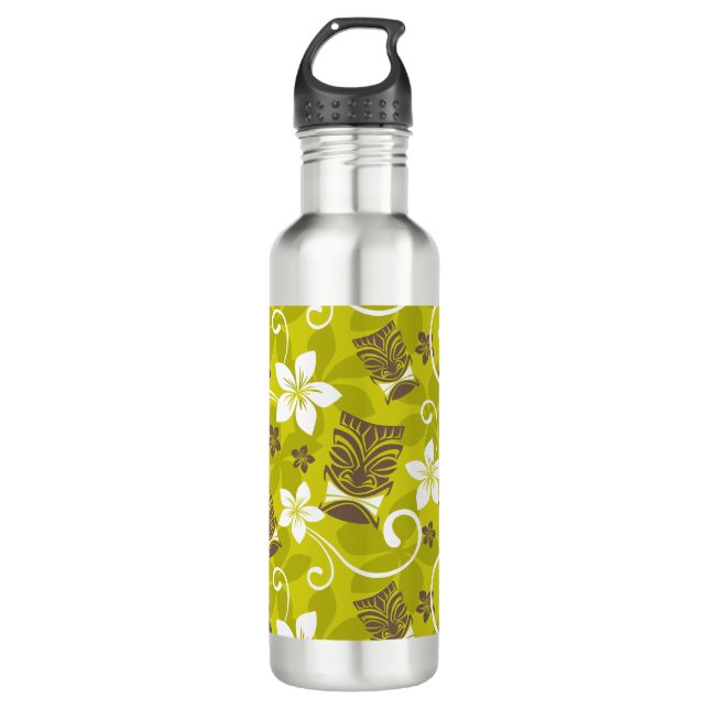 BOTELLA DE AGUA LUAU TIKI PATTERN (Anverso)