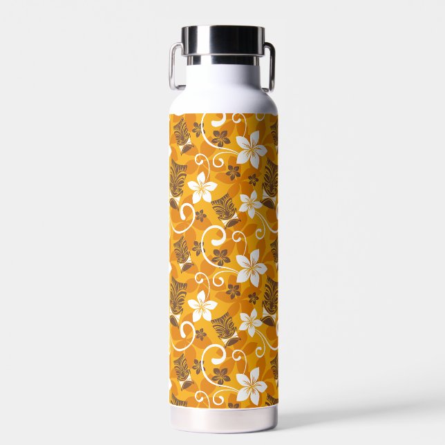 BOTELLA DE AGUA LUAU TIKI PATTERN (NARANJA) (Delantero)