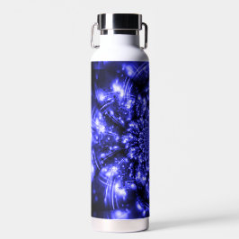 Botella De Agua Luces Azules Brillantes