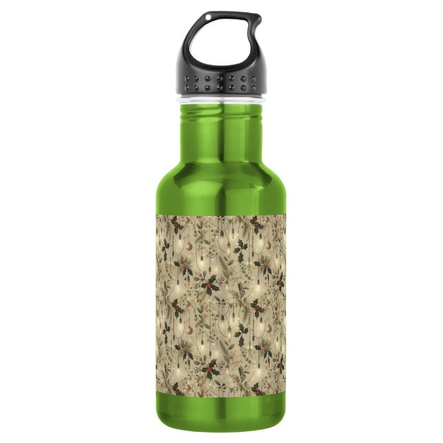 Botella De Agua Luces de Hadas, Bosque Brillante (Anverso)