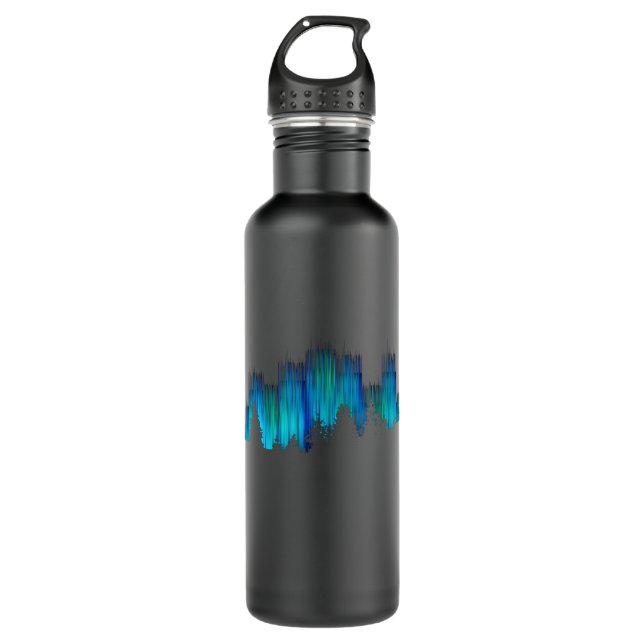 Botella De Agua Luces polares de Aurora Borealis (Anverso)