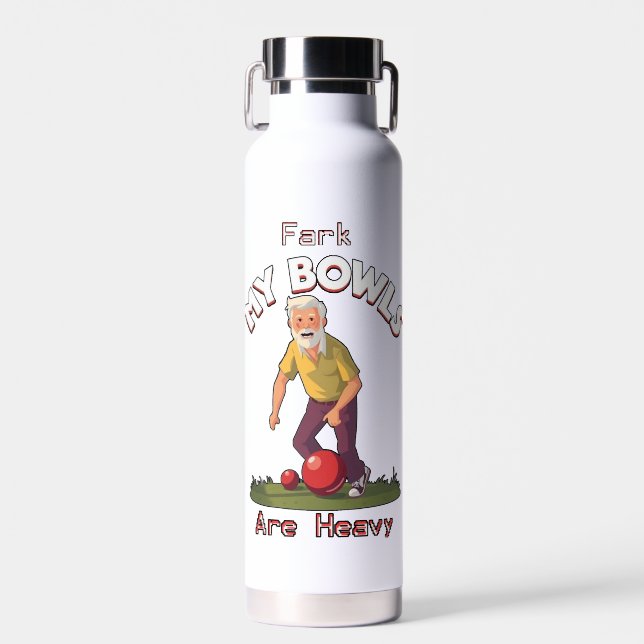 Botella De Agua Luchas: ¡Fark, Mis Bolas De Césped Son Pesadas! (Delantero)