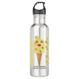 Botella De Agua Lucia Limone Water Bottle Creamy Dreamies