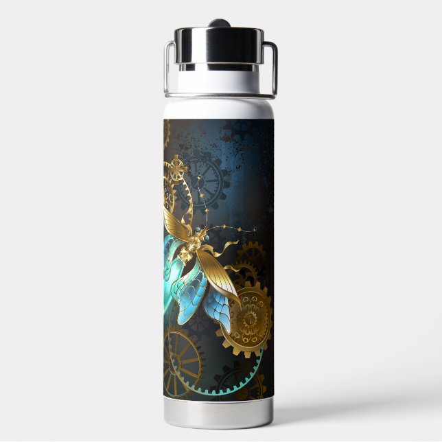 Botella De Agua Luciérnaga de Steampunk (Reverso)