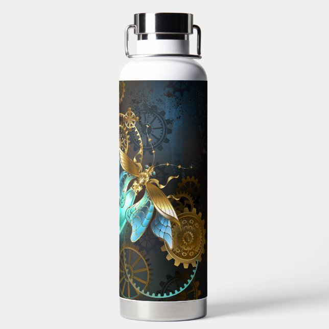 Botella De Agua Luciérnaga de Steampunk (Parte trasera)