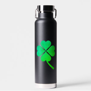Botella De Agua Lucky Four Leaf Shamrock Design-87906