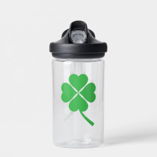 Botella De Agua Lucky Four Leaf Shamrock Design-87906