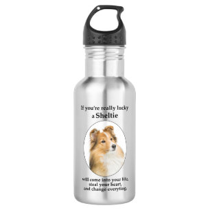 Botella De Agua Lucky Sheltie